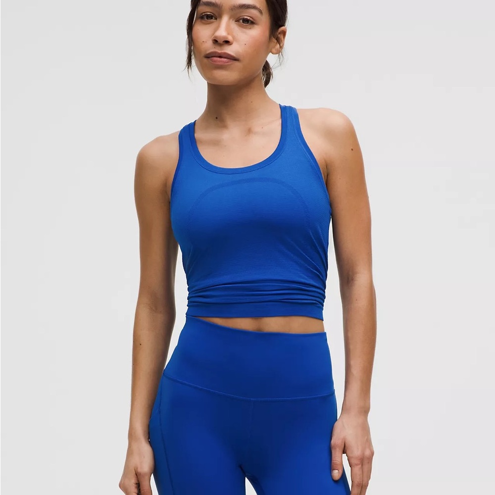 Swiftly tech Blue Racerback Tank 2.0